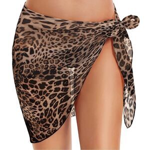Cheetah Sarong Beach Wrap